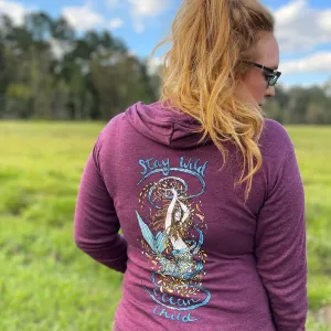 Stay Wild Ocean Child Lightweight Zip Hoodie