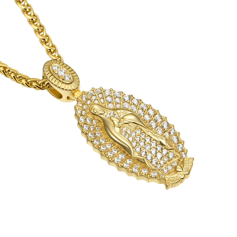 Sterling Silver Blessed Virgin Mary Pendant