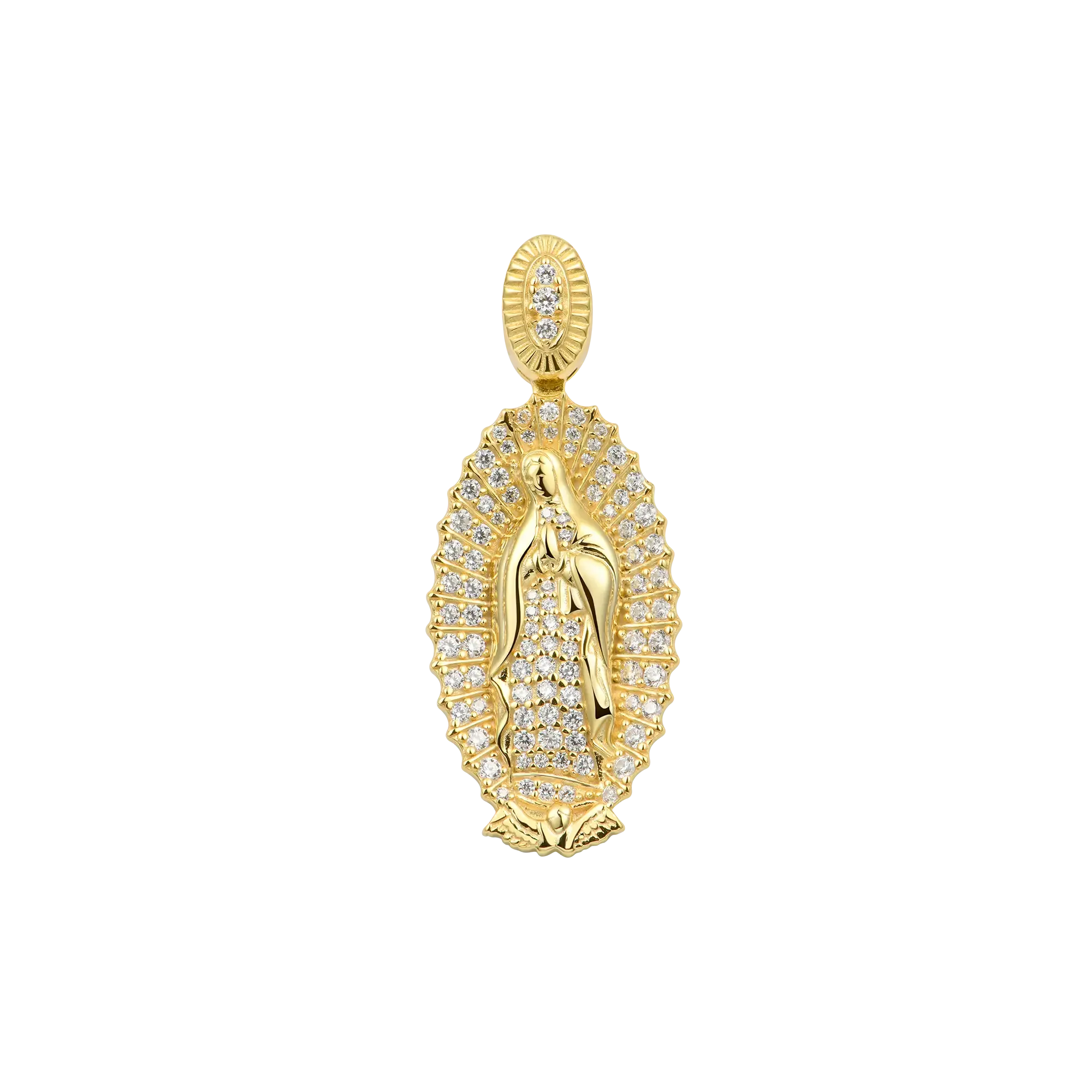 Sterling Silver Blessed Virgin Mary Pendant
