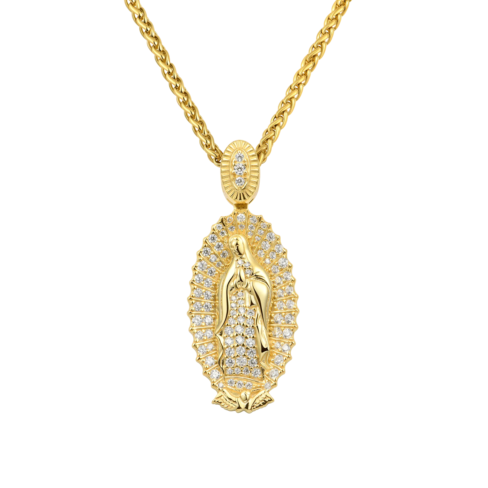 Sterling Silver Blessed Virgin Mary Pendant