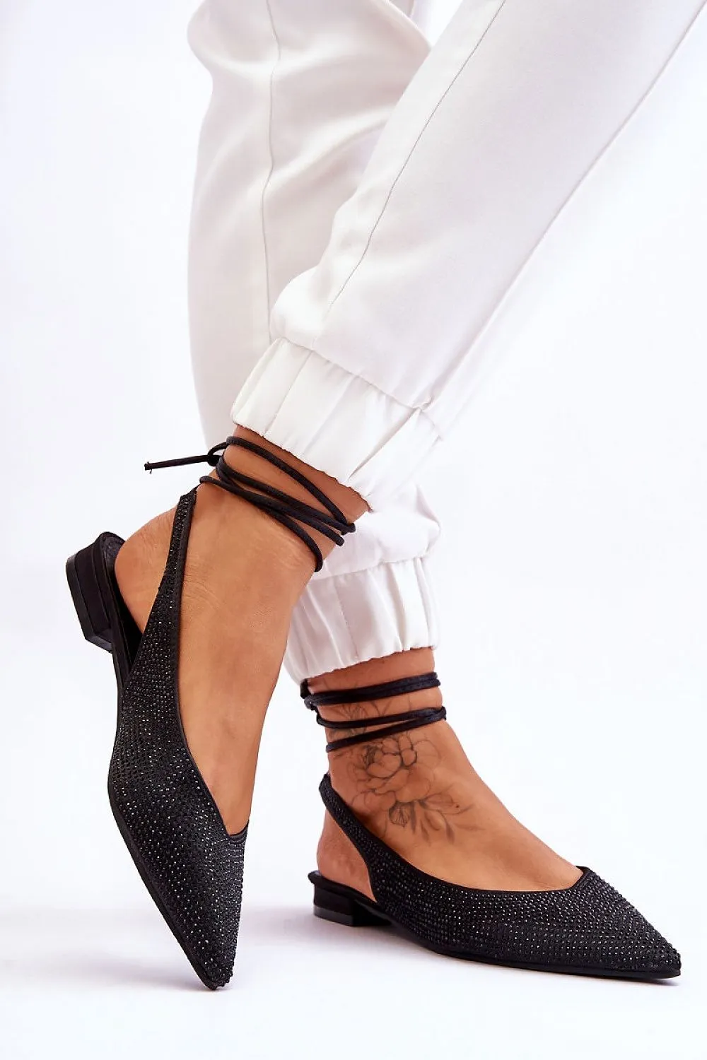 Strappy ballet flats
