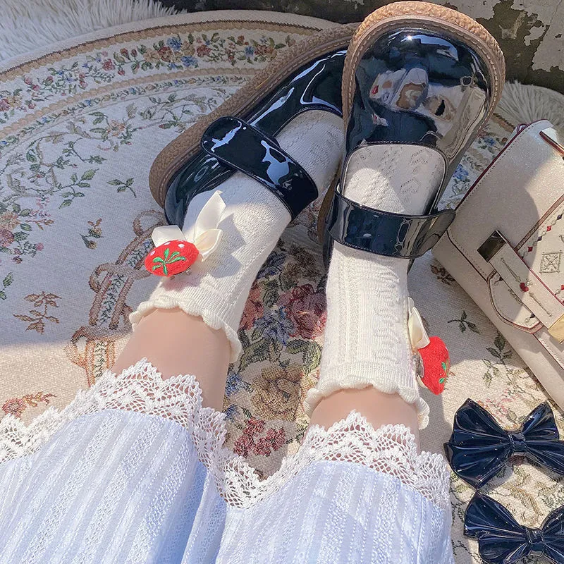 Strawberry Butterfly Socks