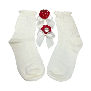 Strawberry Butterfly Socks
