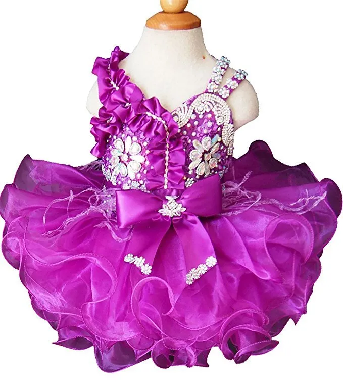 Stylish/Fashionable Baby Girl Purple Cupcake Pageant Dress