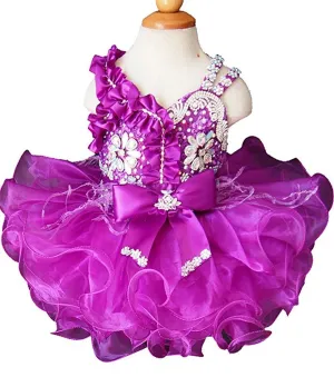 Stylish/Fashionable Baby Girl Purple Cupcake Pageant Dress
