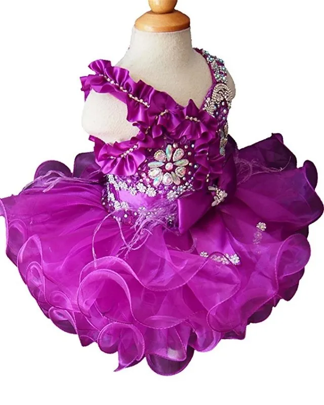 Stylish/Fashionable Baby Girl Purple Cupcake Pageant Dress