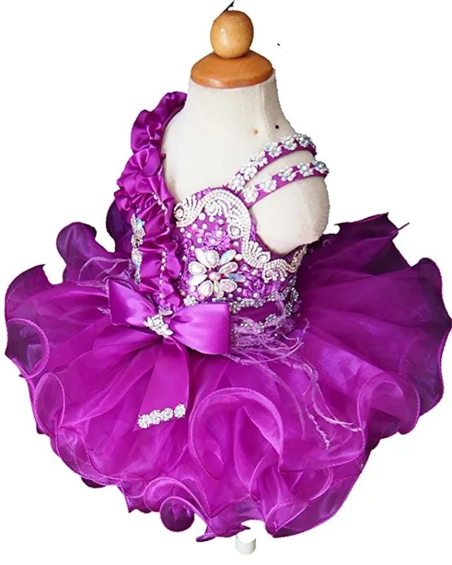 Stylish/Fashionable Baby Girl Purple Cupcake Pageant Dress