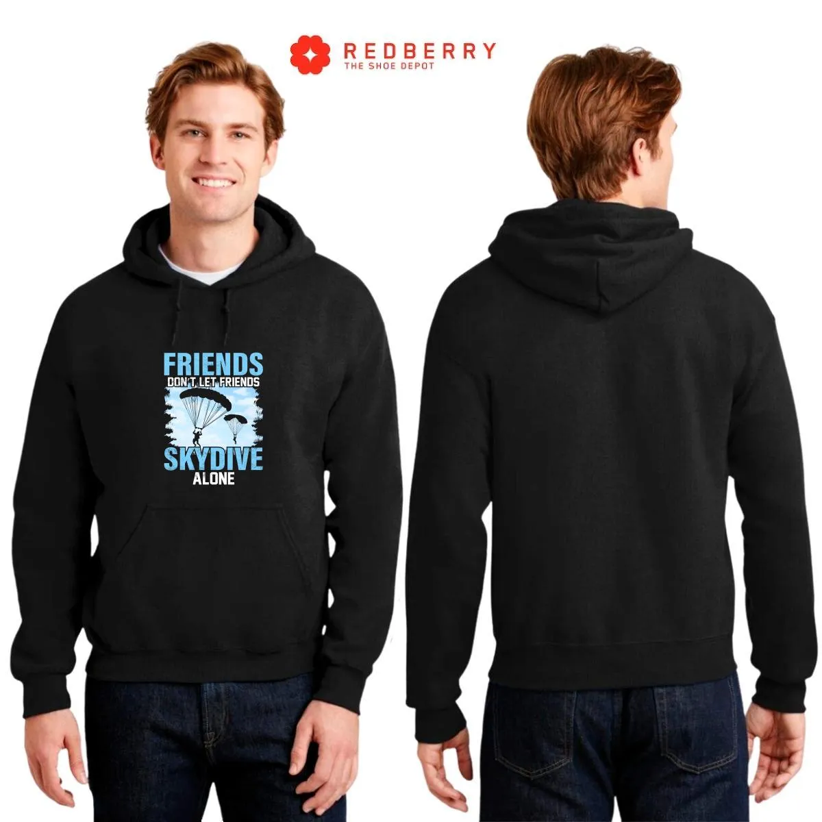 Sudadera Hombre  Hoodie Paracaidismo Deporte Vintage 006