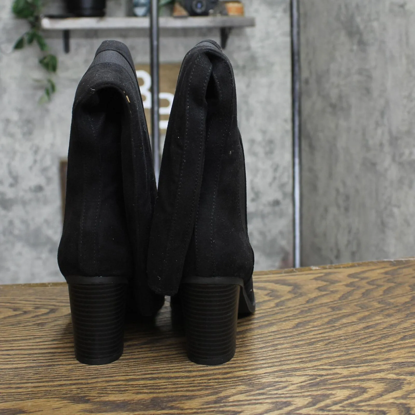 Sugar Women's Willetta Casual Heeled Boots Shoes SGR-WILLETTA Black 7.5M