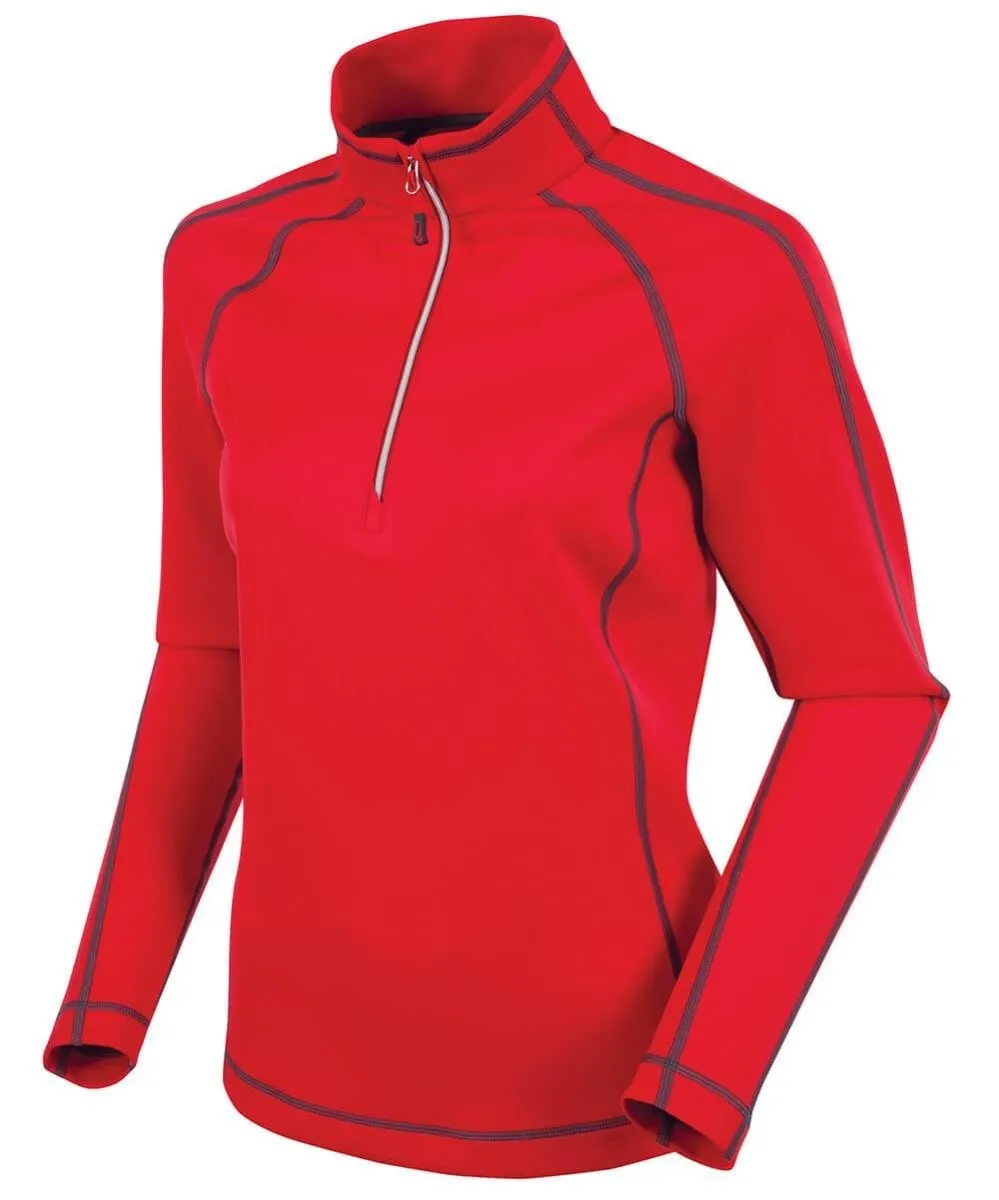 Sunice Women's Maddy Lightweight Stretch Thermal Half-Zip Pullover