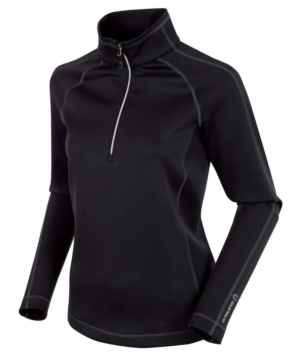 Sunice Women's Maddy Lightweight Stretch Thermal Half-Zip Pullover