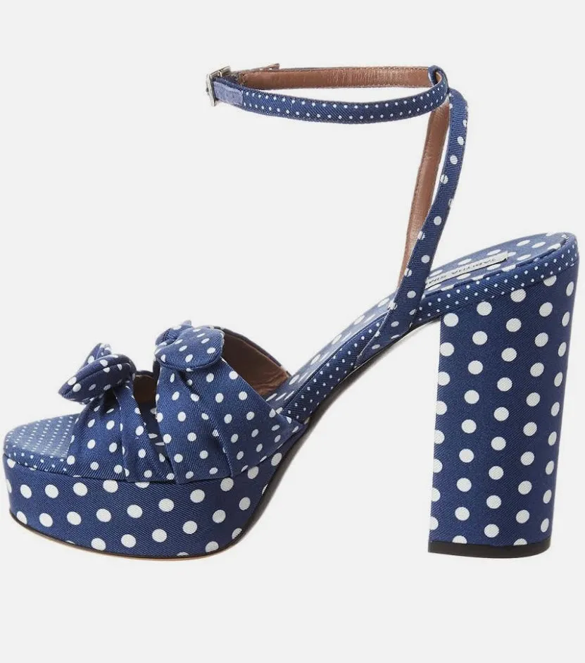 Tabitha Simmons Jodie Polka Navy/White Polka Dot