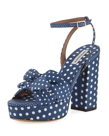 Tabitha Simmons Jodie Polka Navy/White Polka Dot