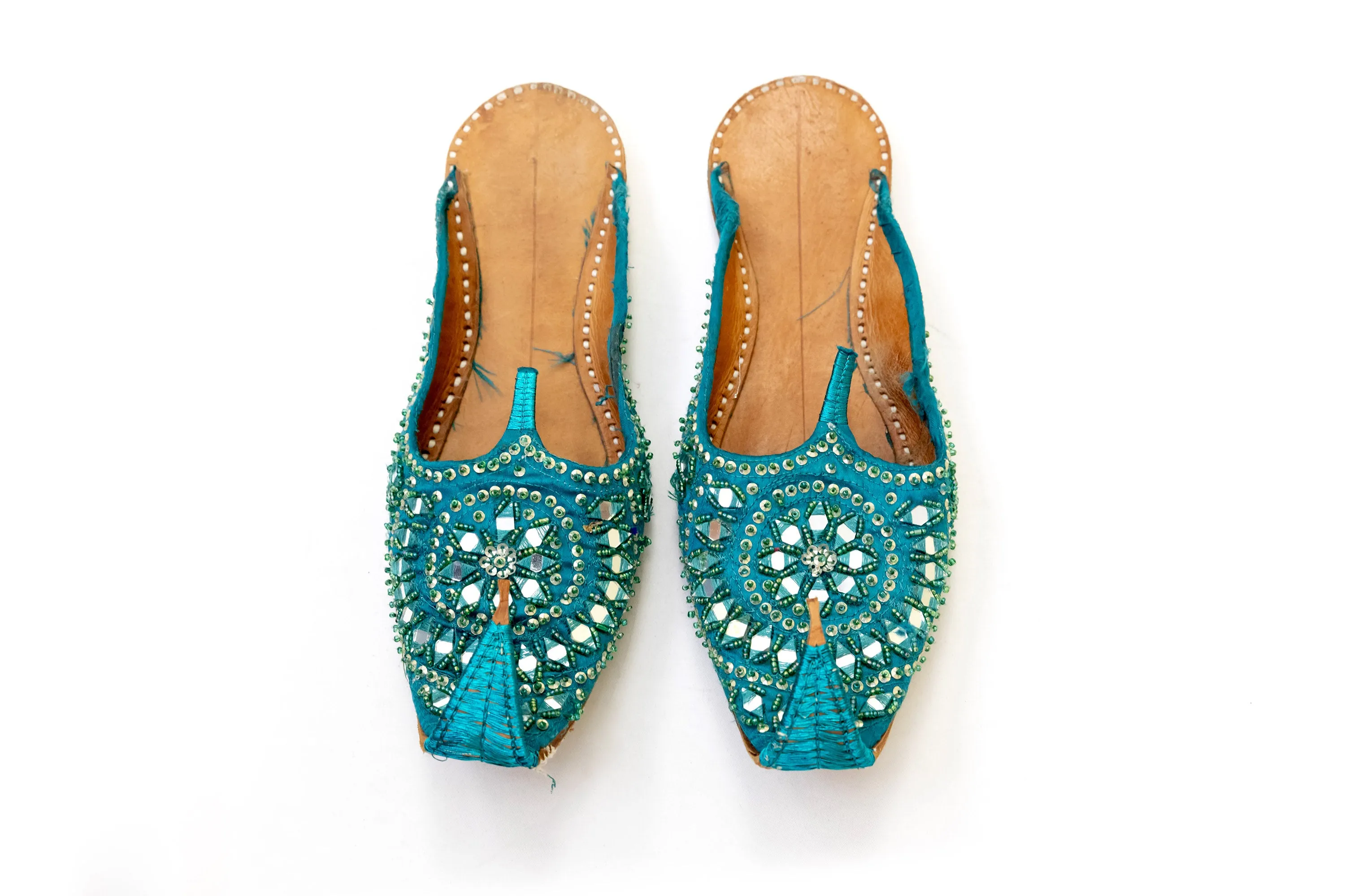 Teal Dulha Khussa - Shoes - Women's