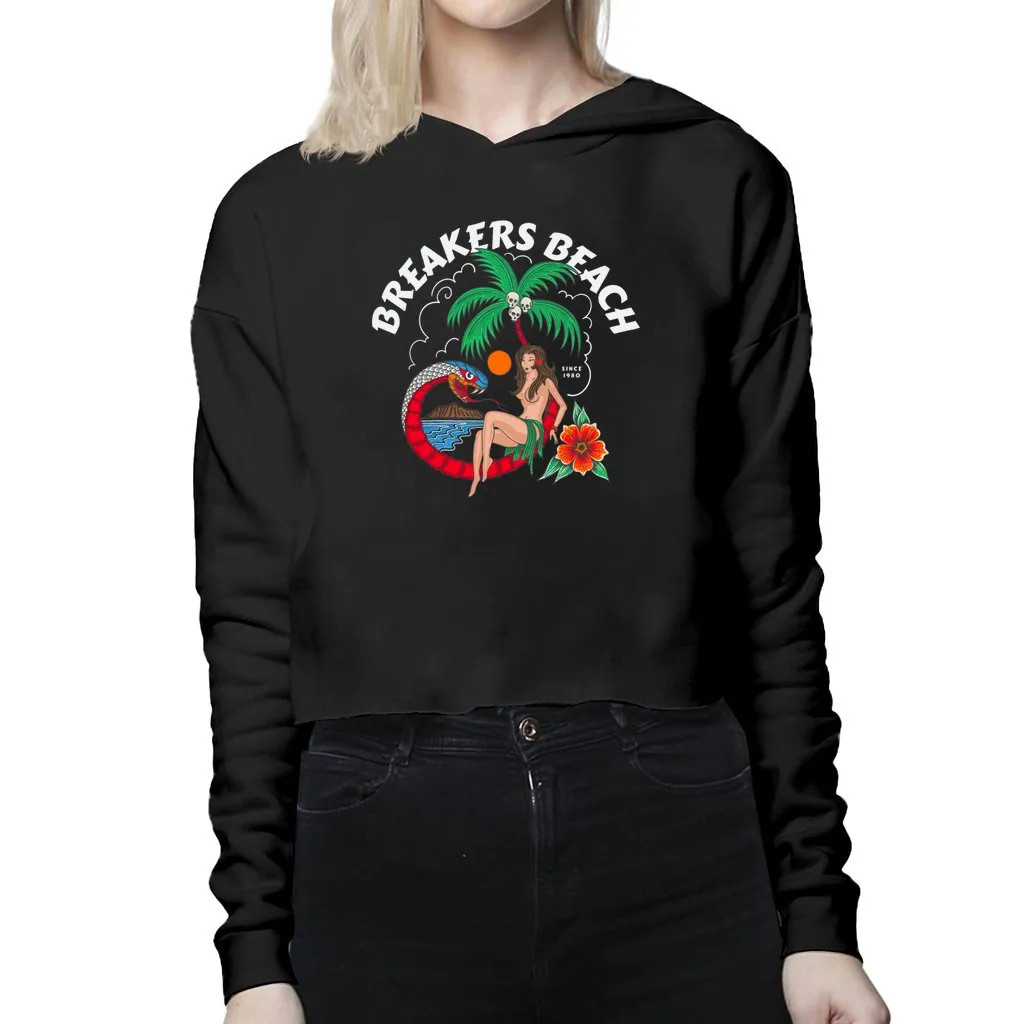 Temptation Island (Light Print) Women’s Lightweight Cropped Hoodie