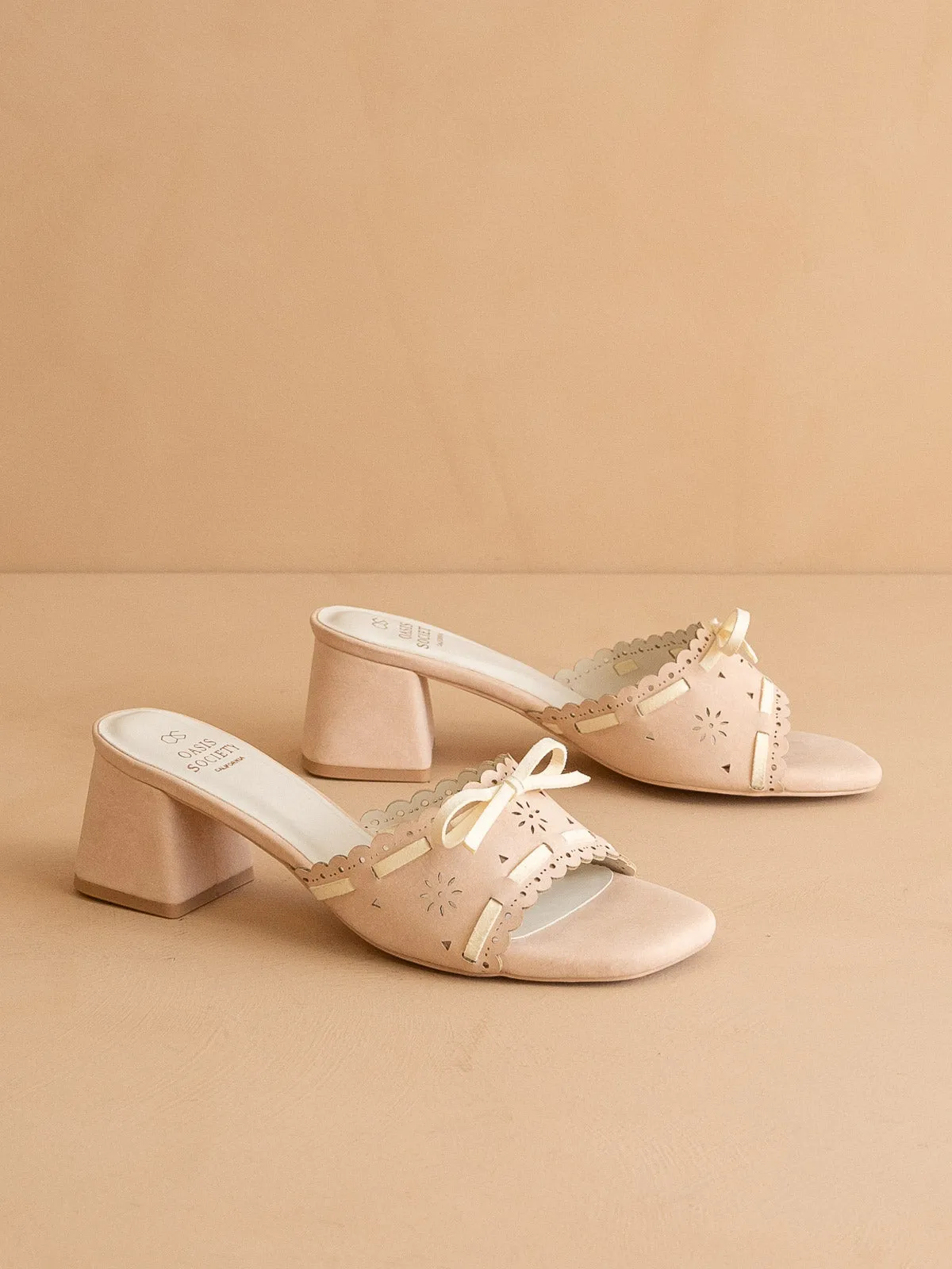 The Breda | Blush Sweet low heel sandal