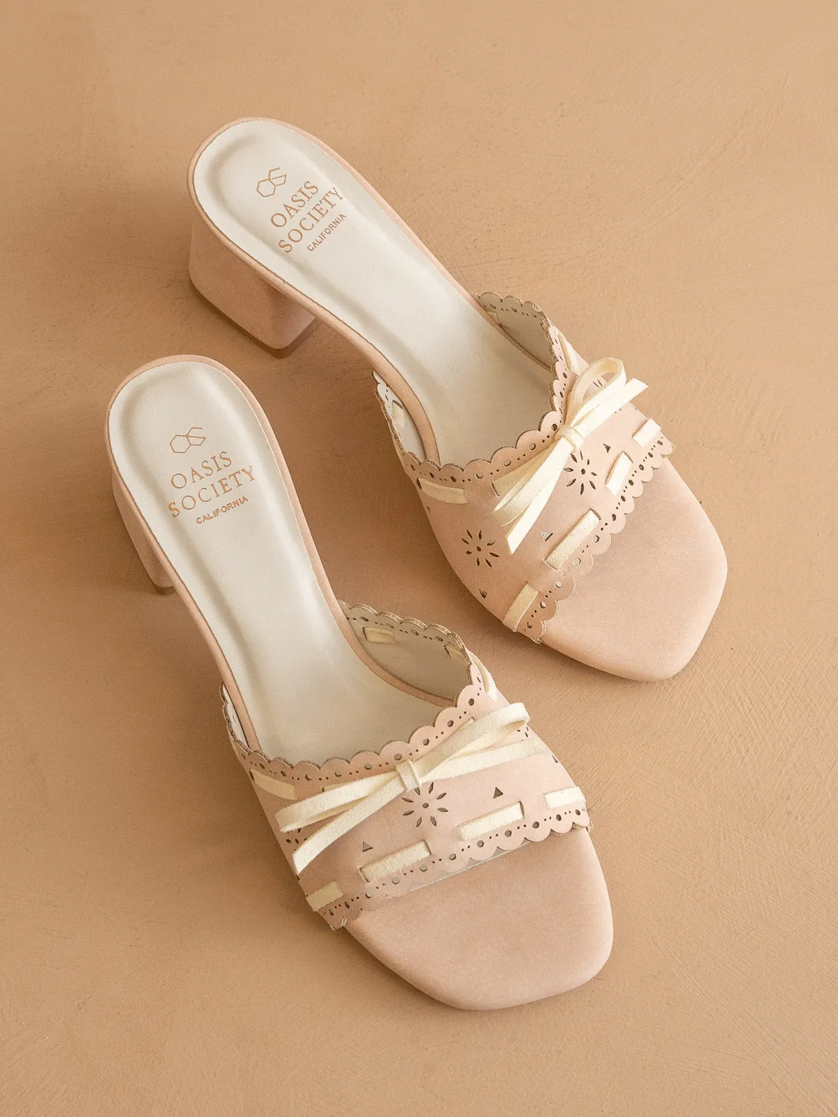 The Breda | Blush Sweet low heel sandal