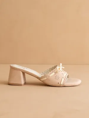 The Breda | Blush Sweet low heel sandal