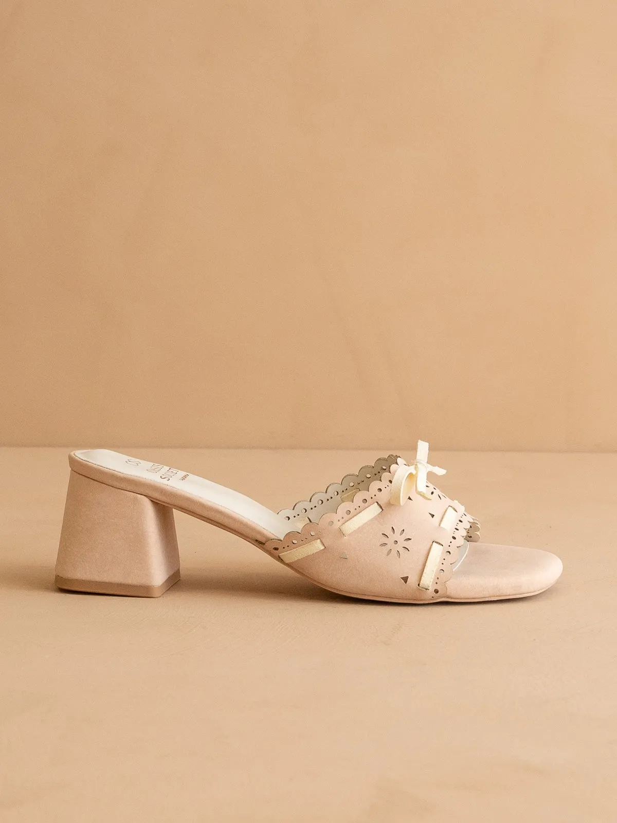 The Breda | Blush Sweet low heel sandal