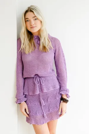 The Mini-Mini Skirt in Amethyst