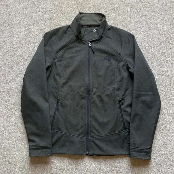 The North Face Windwall Lightweight Zip Up Windbreaker Jacket Khaki Green Large