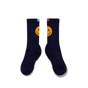 The Women's Happy Face Sock - Navy