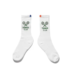The Women's Tennis Sock - White/Green