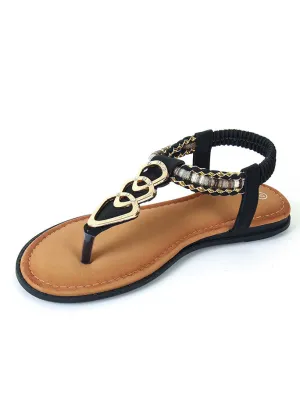 Thong Sandals Female Summer Fashion Boho Sandals Women's Large Size Women's Shoes