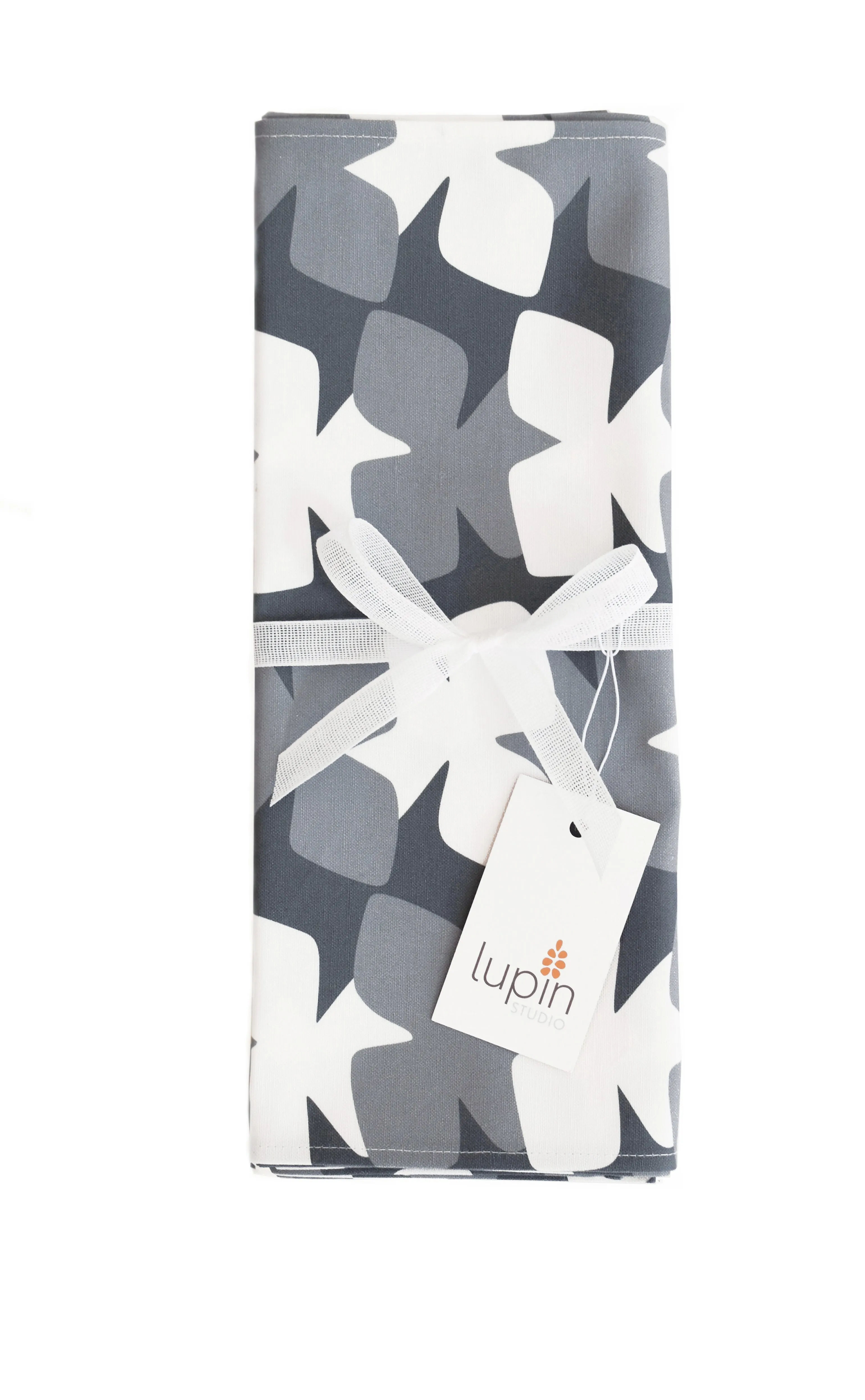 Tilt Linen Cotton Table Runner (14x90) – Charcoal