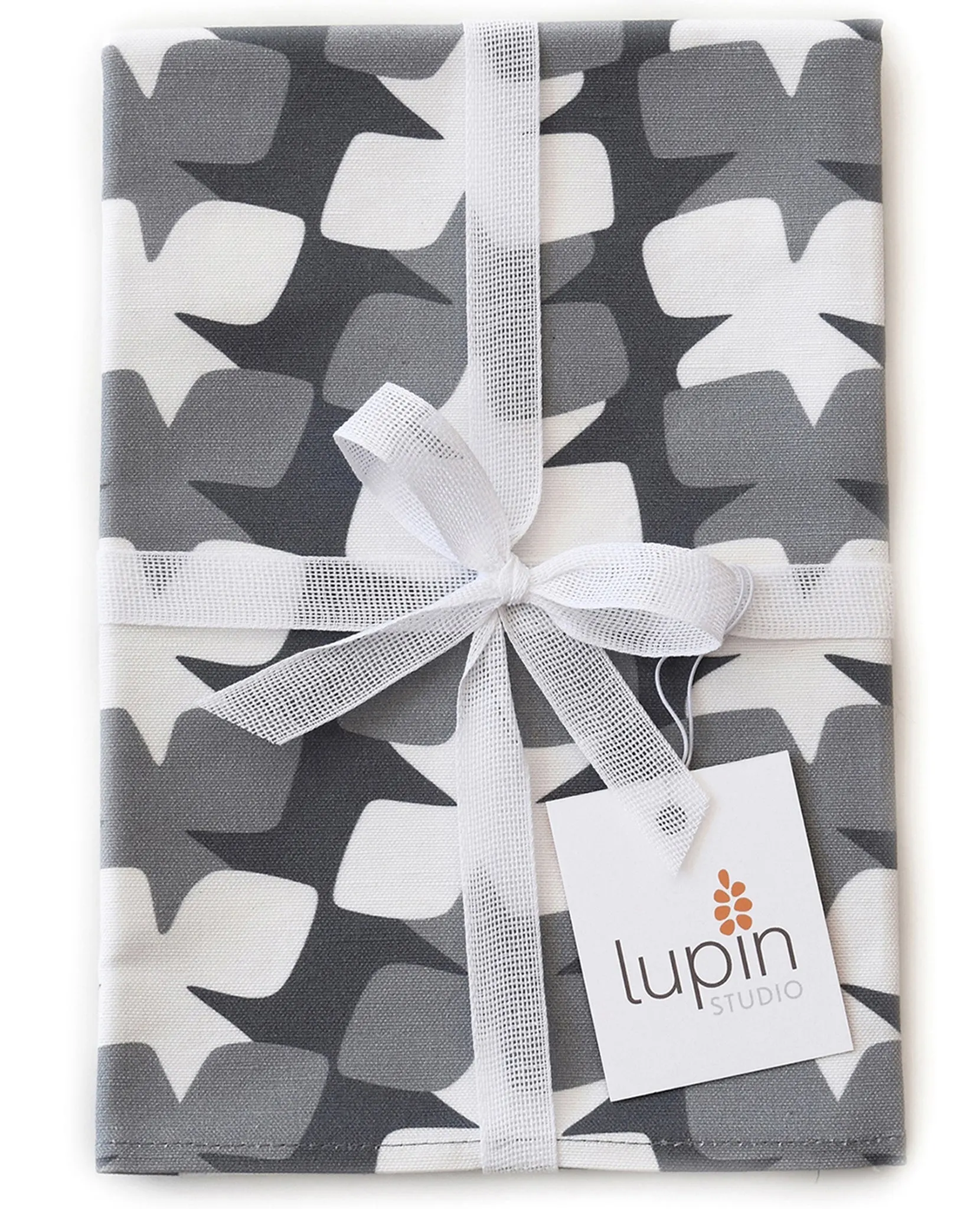 Tilt Linen Cotton Tea Towel (18.5x25) – Charcoal