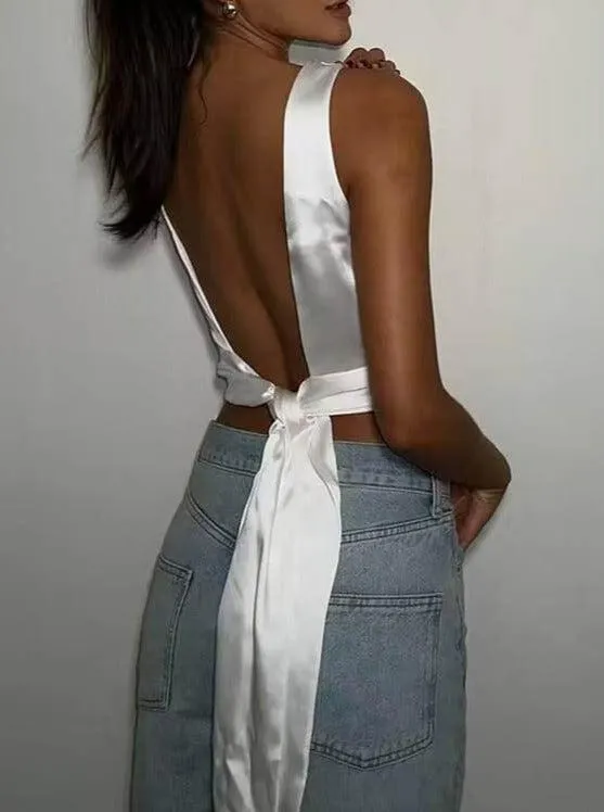 Top Dos Nu Satin - Juliana
