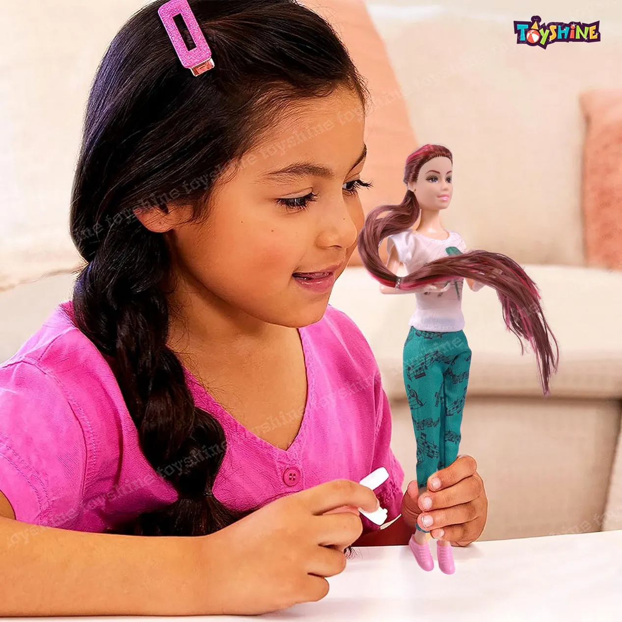 Toyshine Beauty Doll Street Vane with Fashion Accessory Pretend Play Gift for Girls Kids Role Play Toy for Age 3  Multicolor