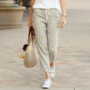 Trousers Bella™ | Women's Casual Straight Trouser Pants | Lightweight Fabric, Relaxed Fit & Versatile Style