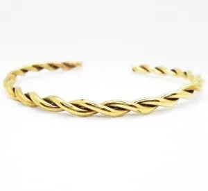 Twisted  Brass  Handmade Bracelet Cuff