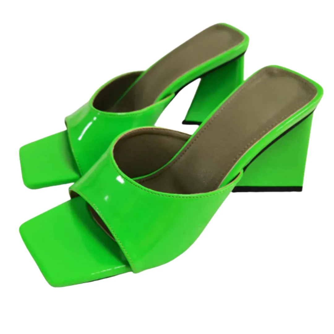 Ultra Chunky Open Toe Heel