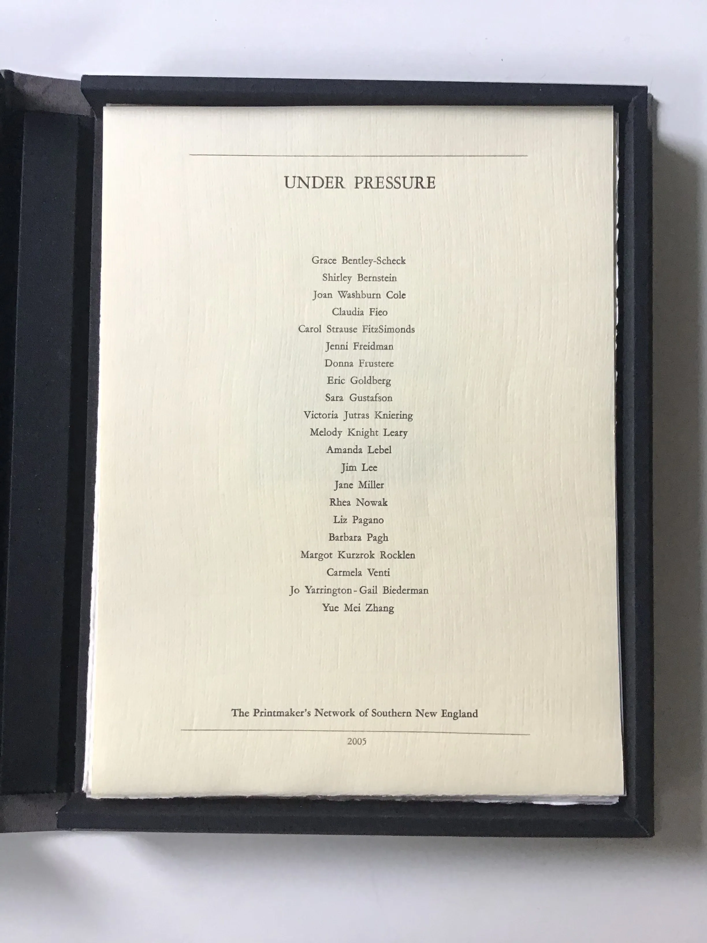 Under Pressure : The Printmaker's Guild of Southern New England