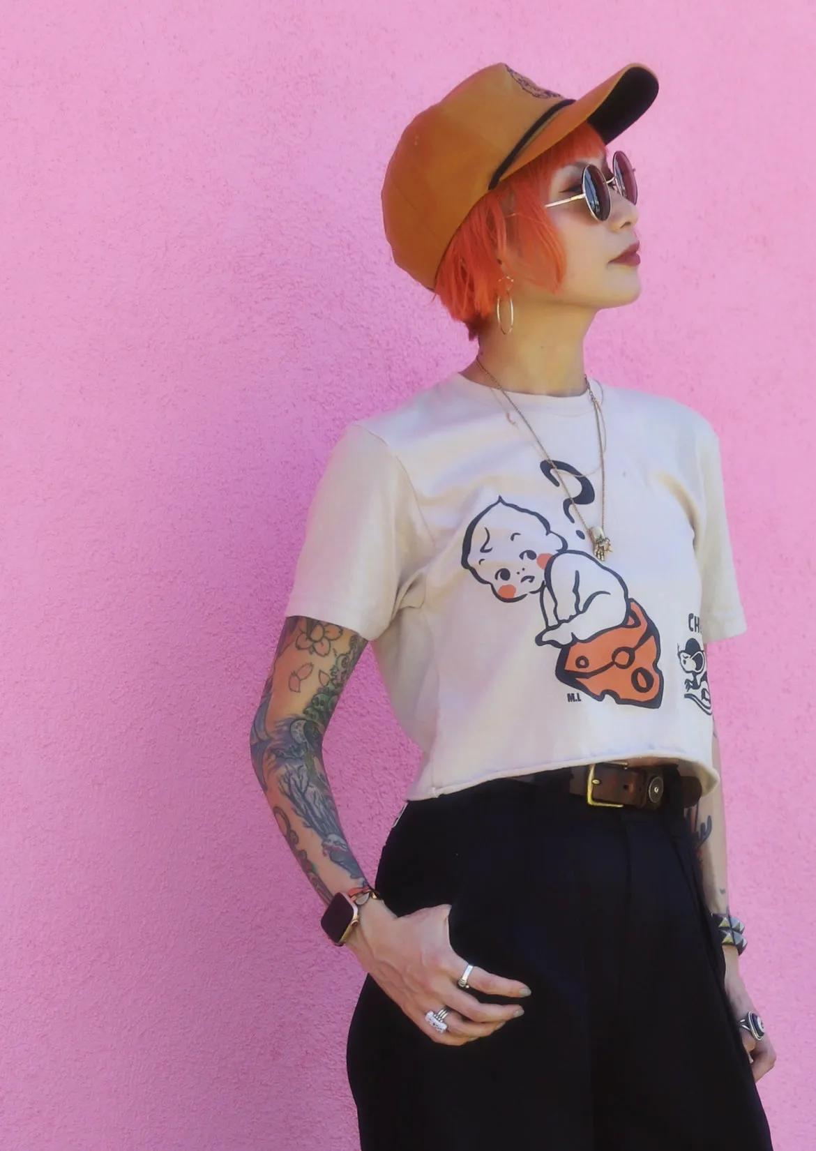 *UNISEX CHEESUS TEE *CREAM