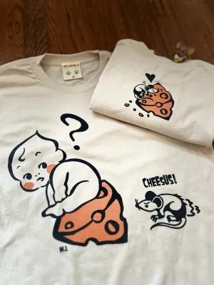 *UNISEX CHEESUS TEE *CREAM