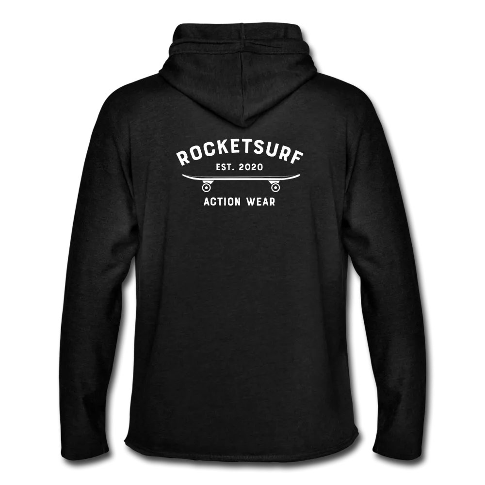 Unisex Lightweight Terry Hoodie - RocketSurf Skate Club White Lettering