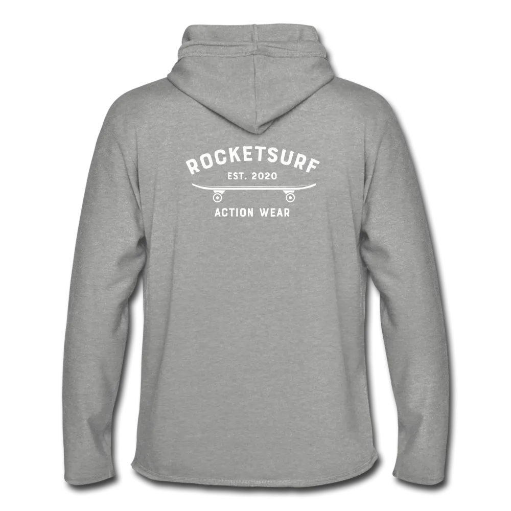 Unisex Lightweight Terry Hoodie - RocketSurf Skate Club White Lettering