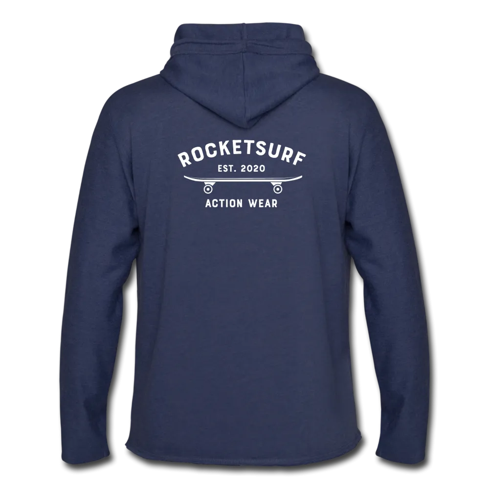 Unisex Lightweight Terry Hoodie - RocketSurf Skate Club White Lettering