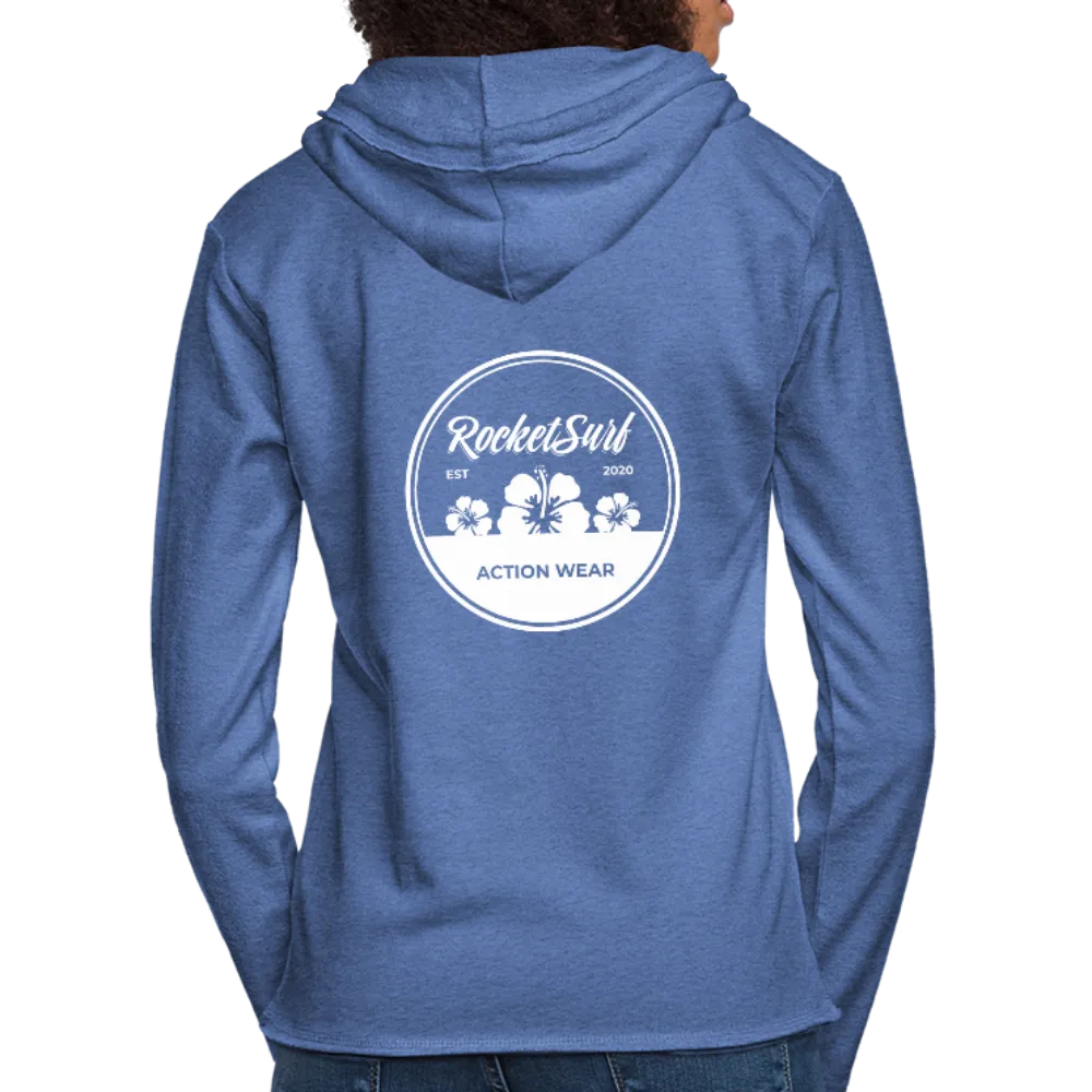 Unisex Lightweight Terry Hoodie - Round Flowers
