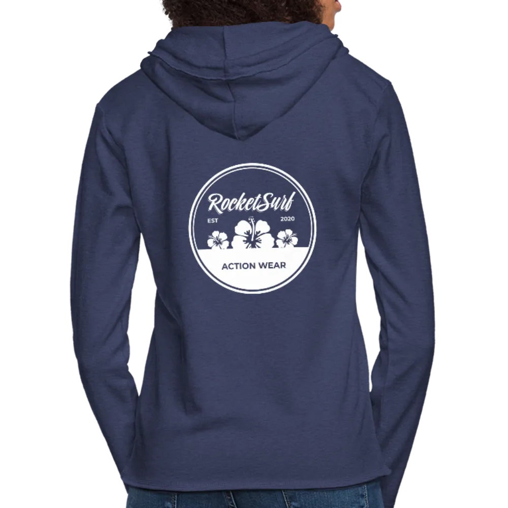Unisex Lightweight Terry Hoodie - Round Flowers