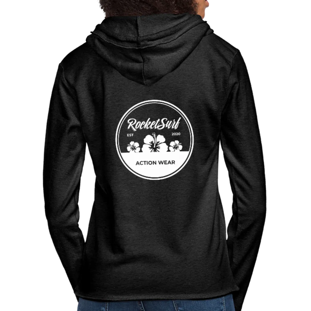 Unisex Lightweight Terry Hoodie - Round Flowers