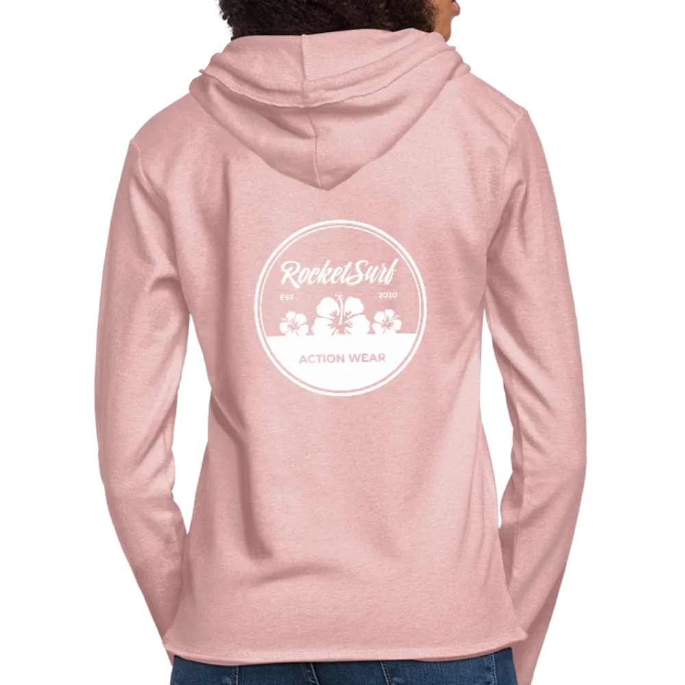 Unisex Lightweight Terry Hoodie - Round Flowers