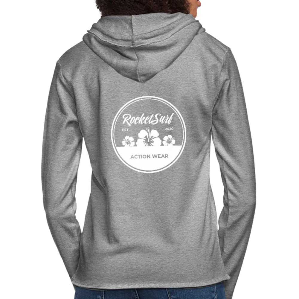 Unisex Lightweight Terry Hoodie - Round Flowers