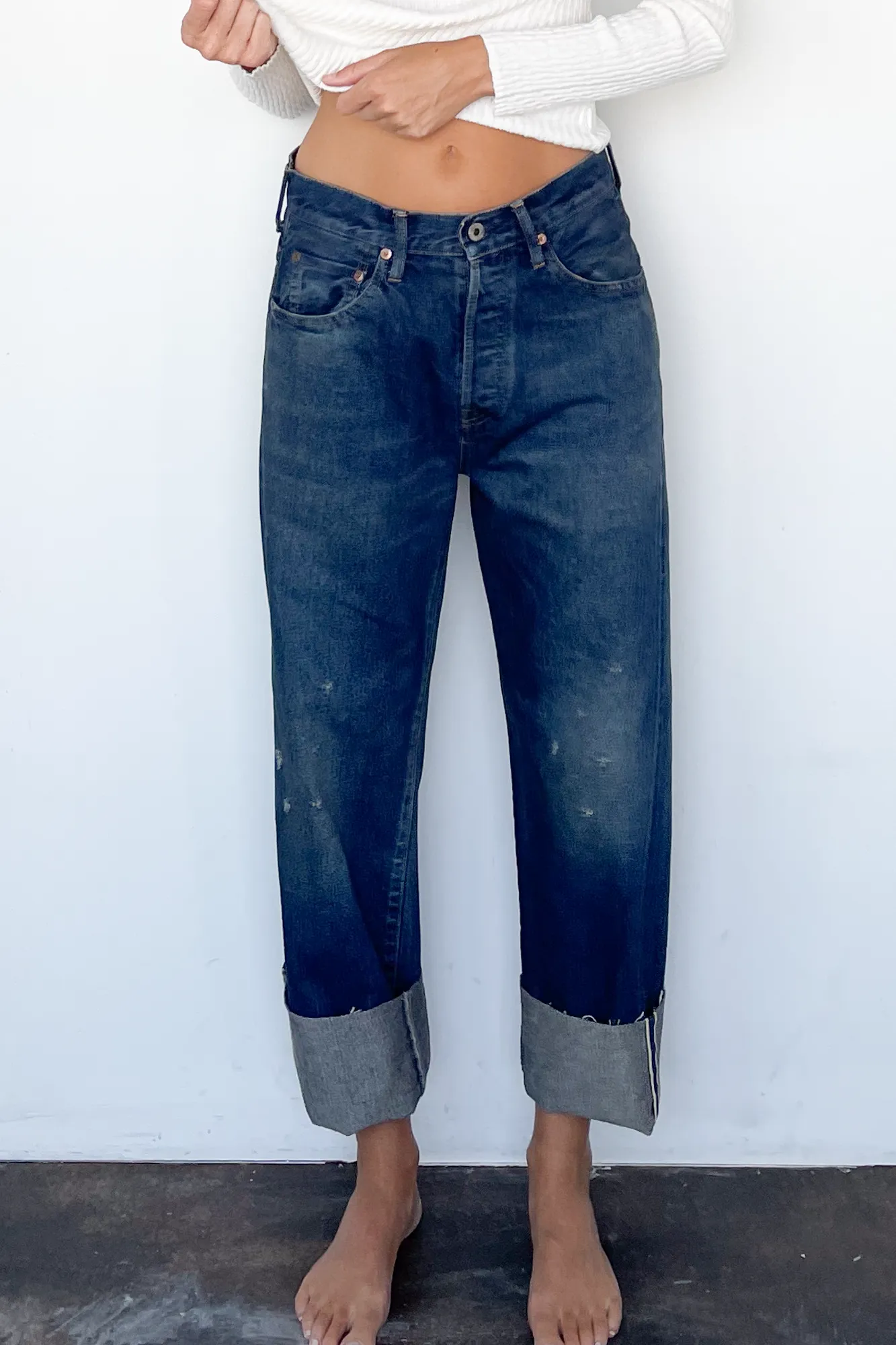 Unisex Vintage Ankle Cut Jean