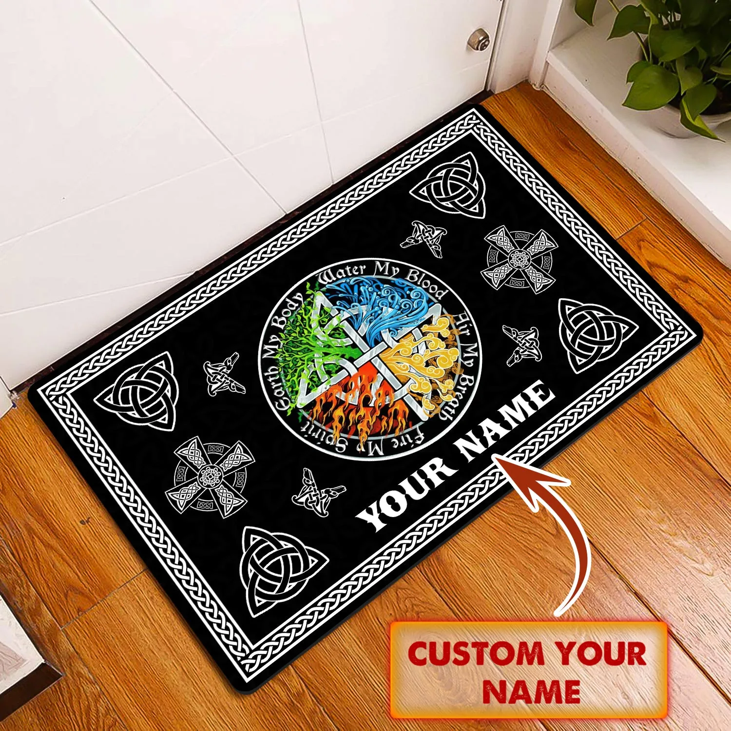 Vikings Doormat - Personalized Name 3D - Vikings 85