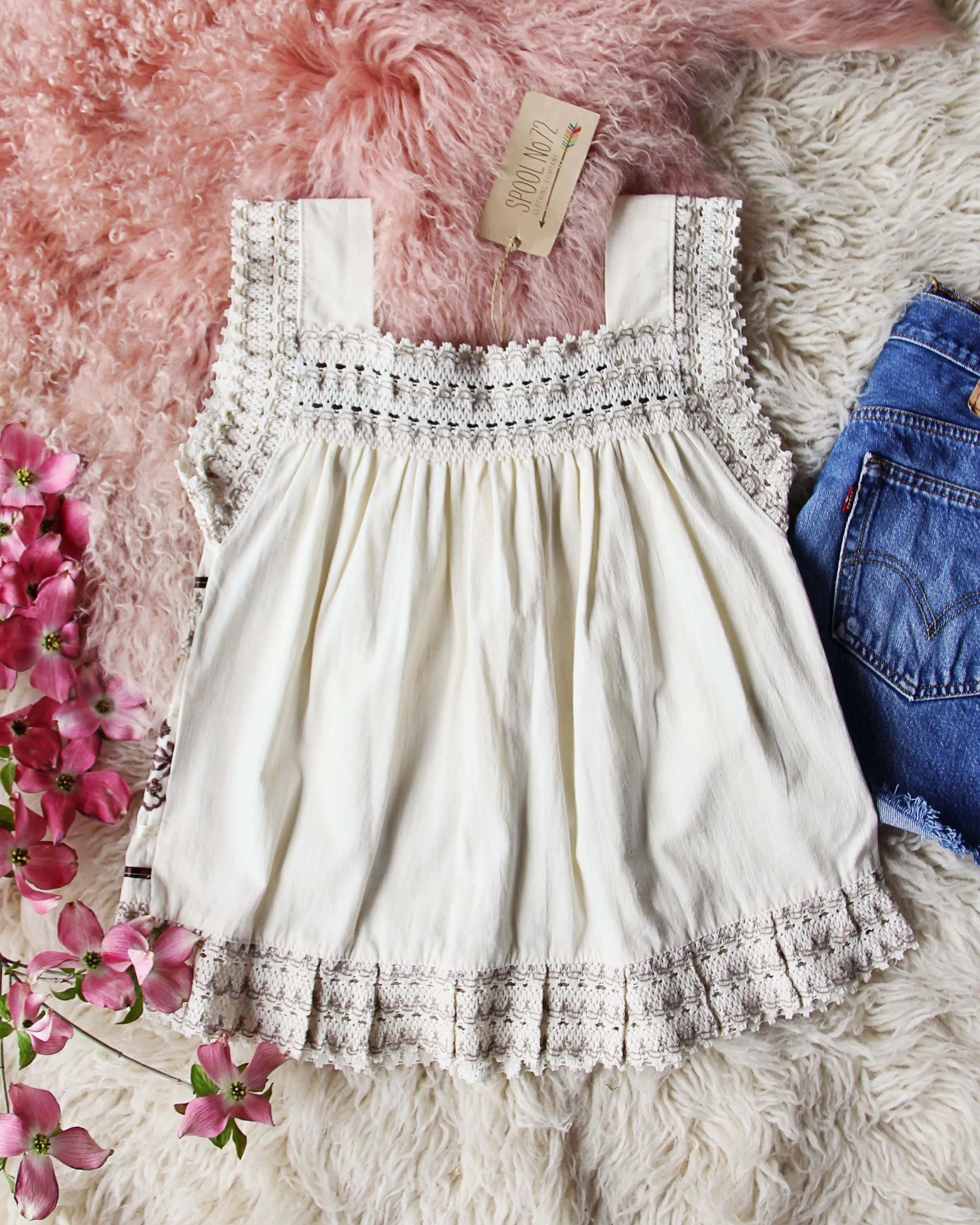 Vintage 70's Lace Top