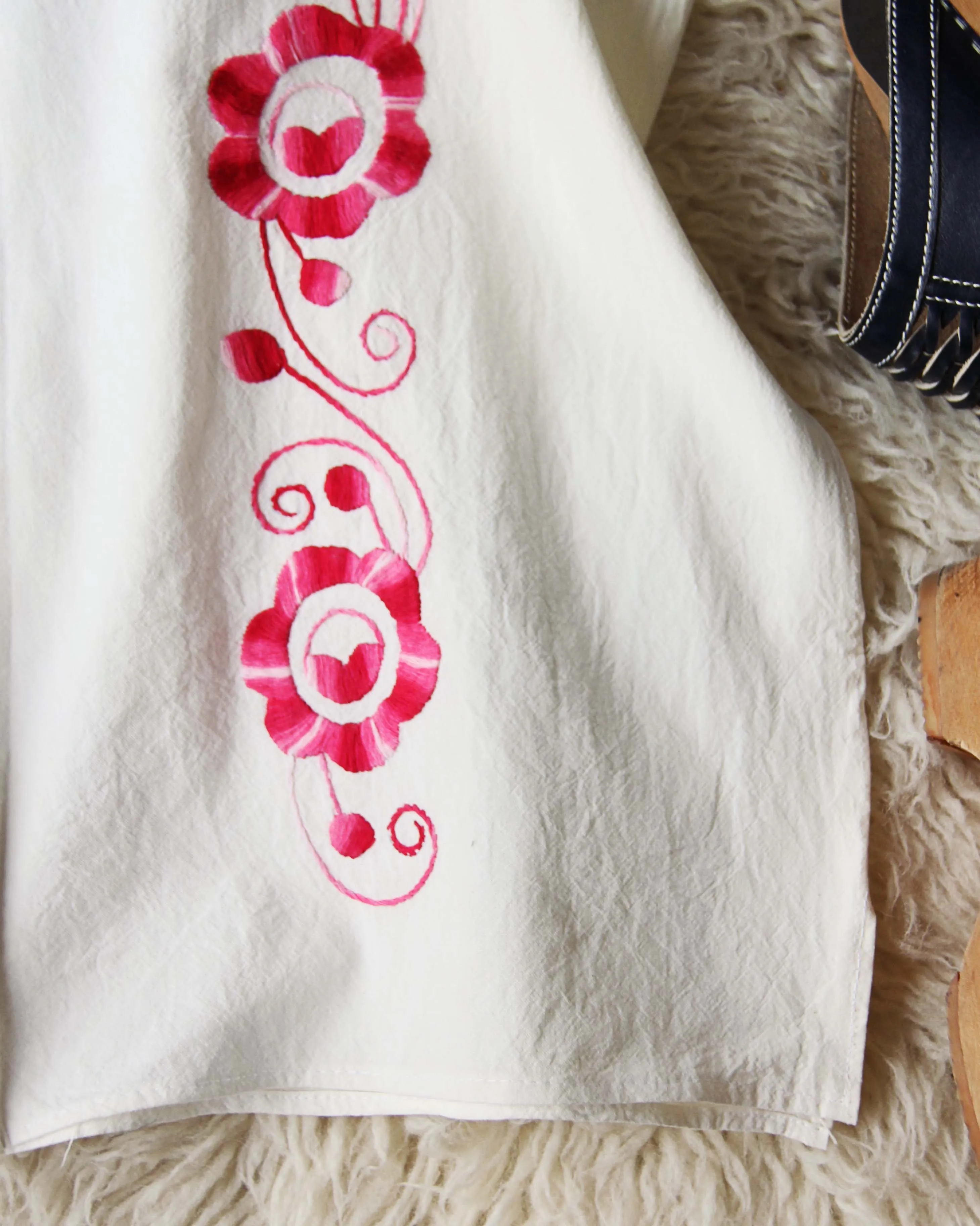 Vintage 70's Mexican Embroidered Top